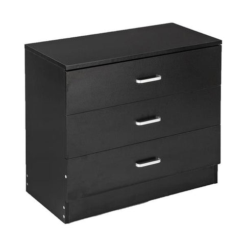 Modern Wood Nightstand 3-Drawer Simple Bedside Table Cabinet Bedroom Dresser Home Furniture Decoration