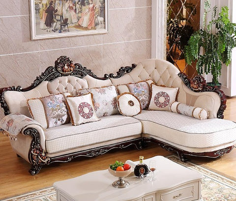 Sectional Sofa Fabric European-Style-Set Arriveliving 3pcs-Of-1set-Armchair Beanbag New