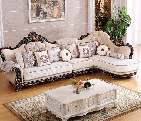 Sectional Sofa Fabric European-Style-Set Arriveliving 3pcs-Of-1set-Armchair Beanbag New