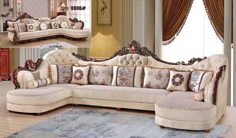 Sectional Sofa Fabric European-Style-Set Arriveliving 3pcs-Of-1set-Armchair Beanbag New