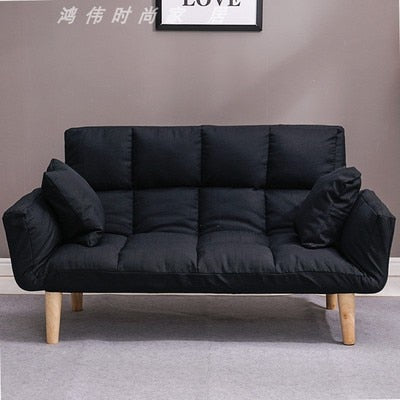 Russia Floor Sofa Bed With 2 Pillows 5 Position Adjustable Lazy Sofa Furniture Living Room Reclining Folding Sofa Couch