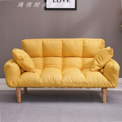 Russia Floor Sofa Bed With 2 Pillows 5 Position Adjustable Lazy Sofa Furniture Living Room Reclining Folding Sofa Couch