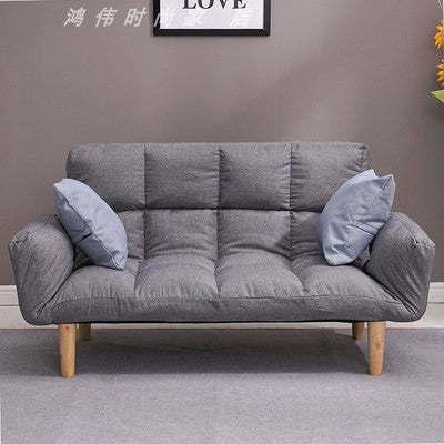 Russia Floor Sofa Bed With 2 Pillows 5 Position Adjustable Lazy Sofa Furniture Living Room Reclining Folding Sofa Couch