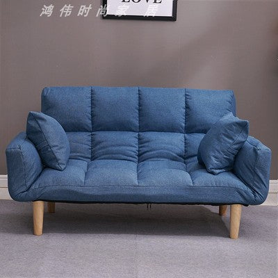 Russia Floor Sofa Bed With 2 Pillows 5 Position Adjustable Lazy Sofa Furniture Living Room Reclining Folding Sofa Couch