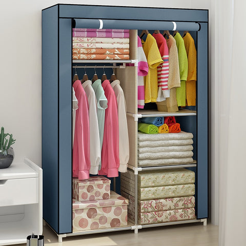 Large Capacity Non-woven Cloth Wardrobe Folding Portable DIY Wardrobe Clothes Storage Cabinet Closet Home Furniture