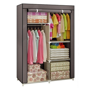 Large Capacity Non-woven Cloth Wardrobe Folding Portable DIY Wardrobe Clothes Storage Cabinet Closet Home Furniture
