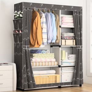 DIY Non-woven fold Portable Storage  furniture When the quarter wardrobe  Cabinet bedroom furniture wardrobe bedroom organ