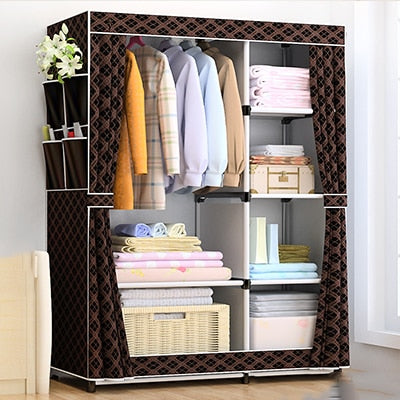 DIY Non-woven fold Portable Storage  furniture When the quarter wardrobe  Cabinet bedroom furniture wardrobe bedroom organ