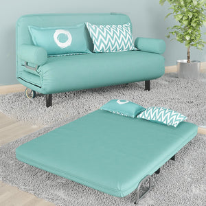 Modern Fashion Folding Washable Multifunctional Lazy Cotton & Linen Fabric Reclining Futon Chair Sofa Bed