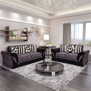 Panana Livingroom Furnitures Sofa set Armchair Faux leather & fabric Foam 2 /3 /2+3/3+3 Seats