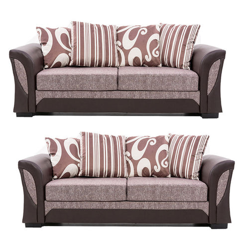 Panana Livingroom Furnitures Sofa set Armchair Faux leather & fabric Foam 2 /3 /2+3/3+3 Seats