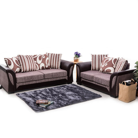 Panana Livingroom Furnitures Sofa set Armchair Faux leather & fabric Foam 2 /3 /2+3/3+3 Seats