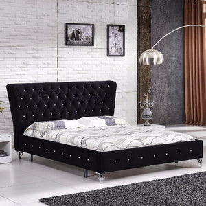 2017 Soft Bed Muebles Para Casa Promotion No Soft Bed King Bedroom Furniture Cabecero Cama Hot Sale Modern Botton Deco Fabric